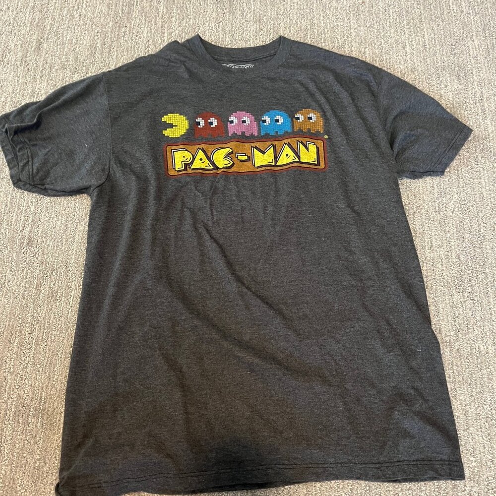 PAC-MAN shirt new without tags XL Grey Vintage style design
